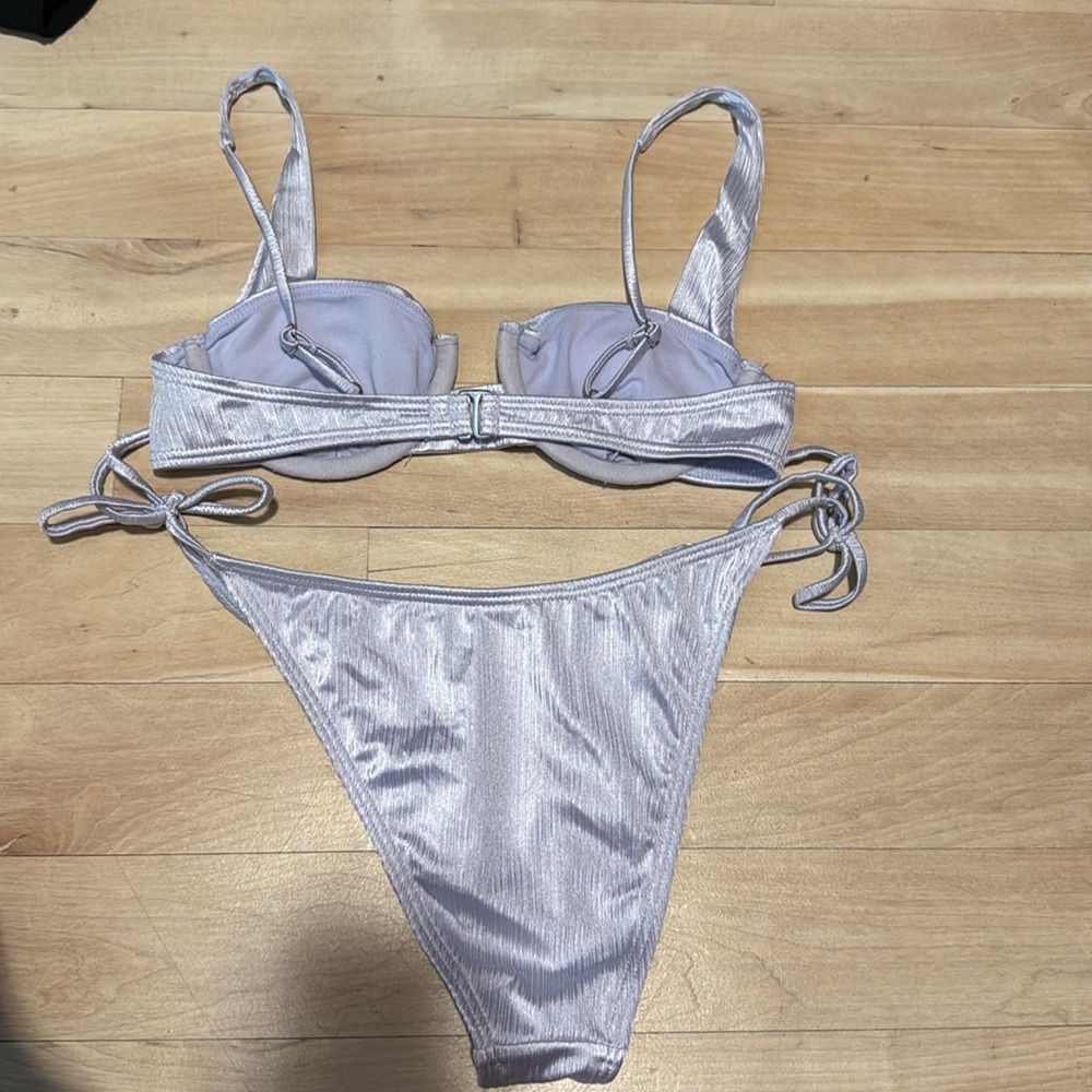 Purple metallic bikini - Picture 2 of 4